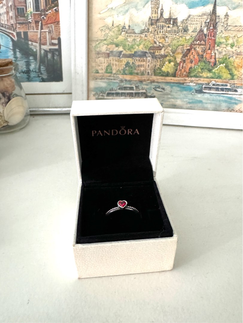 AUTHENTIC Pandora One Love Red Heart Ring