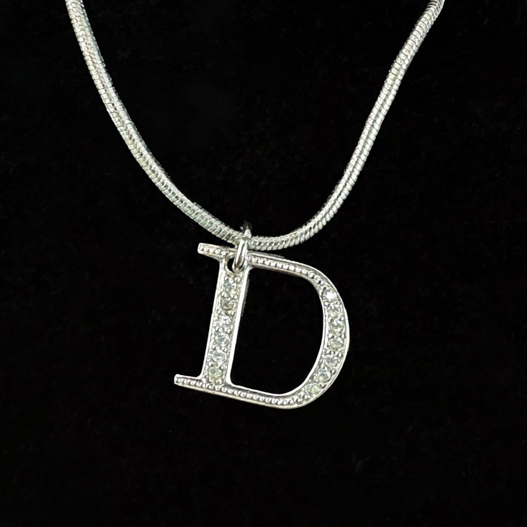 D cheap necklace silver