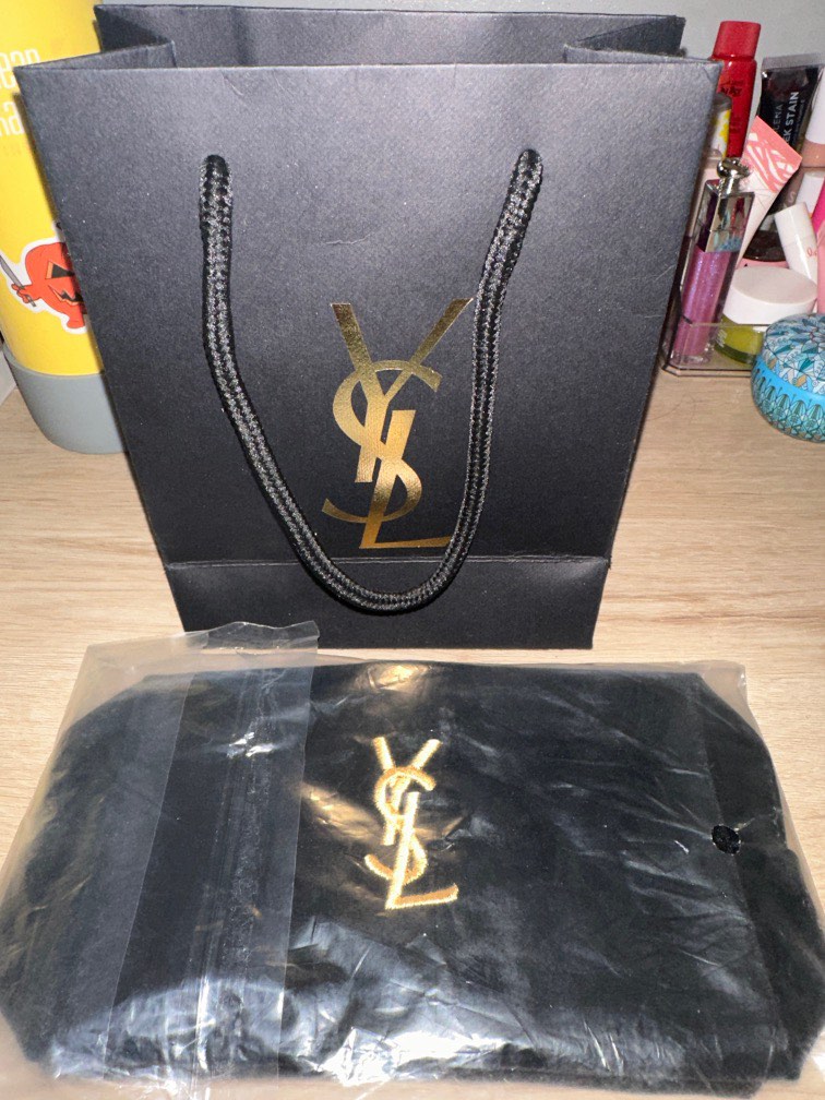 Authentic YSL GIFT POUCH Women s Fashion Bags Wallets Purses