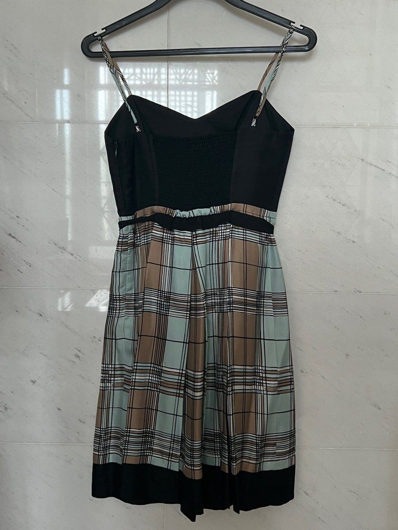 Bcbg plaid dress outlet