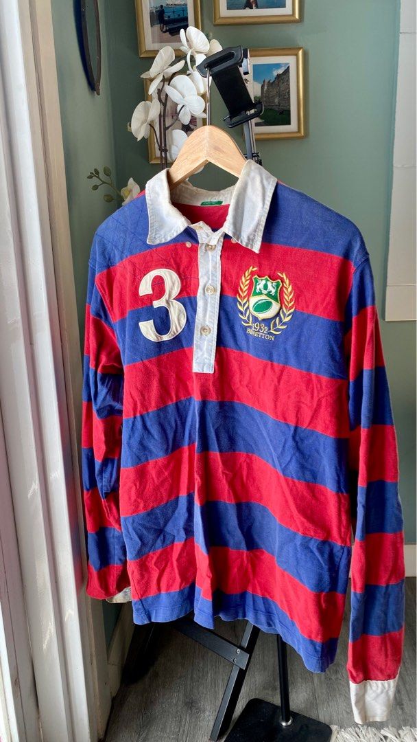 Benetton Rugby Polo Shirt Men s Fashion Tops Sets Tshirts