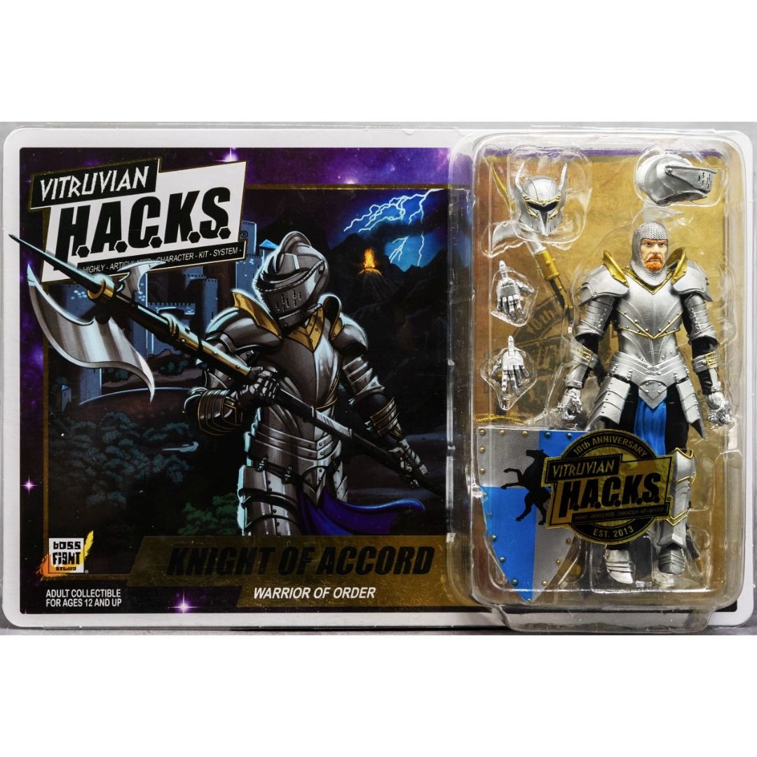 BOSS FIGHT STUDIO Vitruvian H.A.C.K.S. 10th Anniversary Knight Of Accord Figure Toy 1286281350