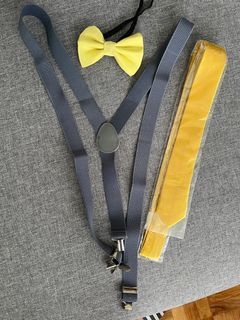 Bowtie Suspenders & Necktie Set