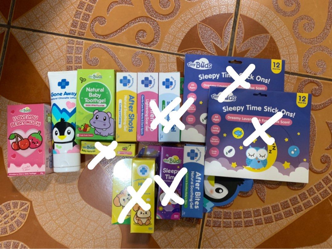Bundle - Tiny Buds (Category: Other Baby Bathing & Changing Needs) located in Quezon City. Submitted by praise22 (Listing ID 1284801837, Image 1). Description: All items are unused RFS: Extra stocks.