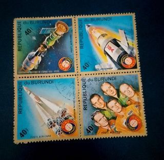 Burundi 1975 - "Apollo-Soyuz" Space Project 4v. (used) COMPLETE SERIES
