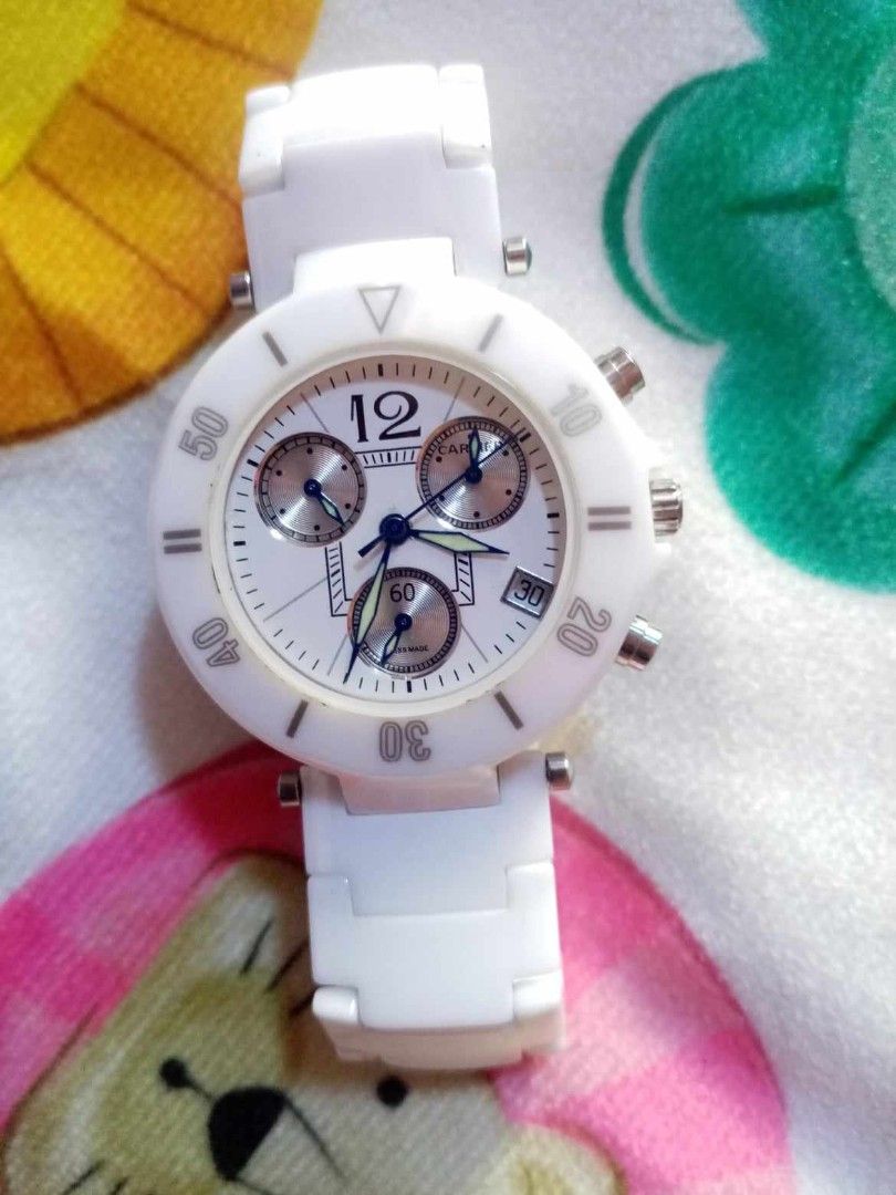 CARTIER CERAMIC AUTOMATIC WATCH Women s Fashion Watches Accessories Watches on Carousell