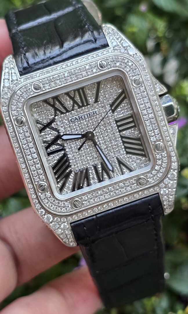 Cartier santos 100 size mm