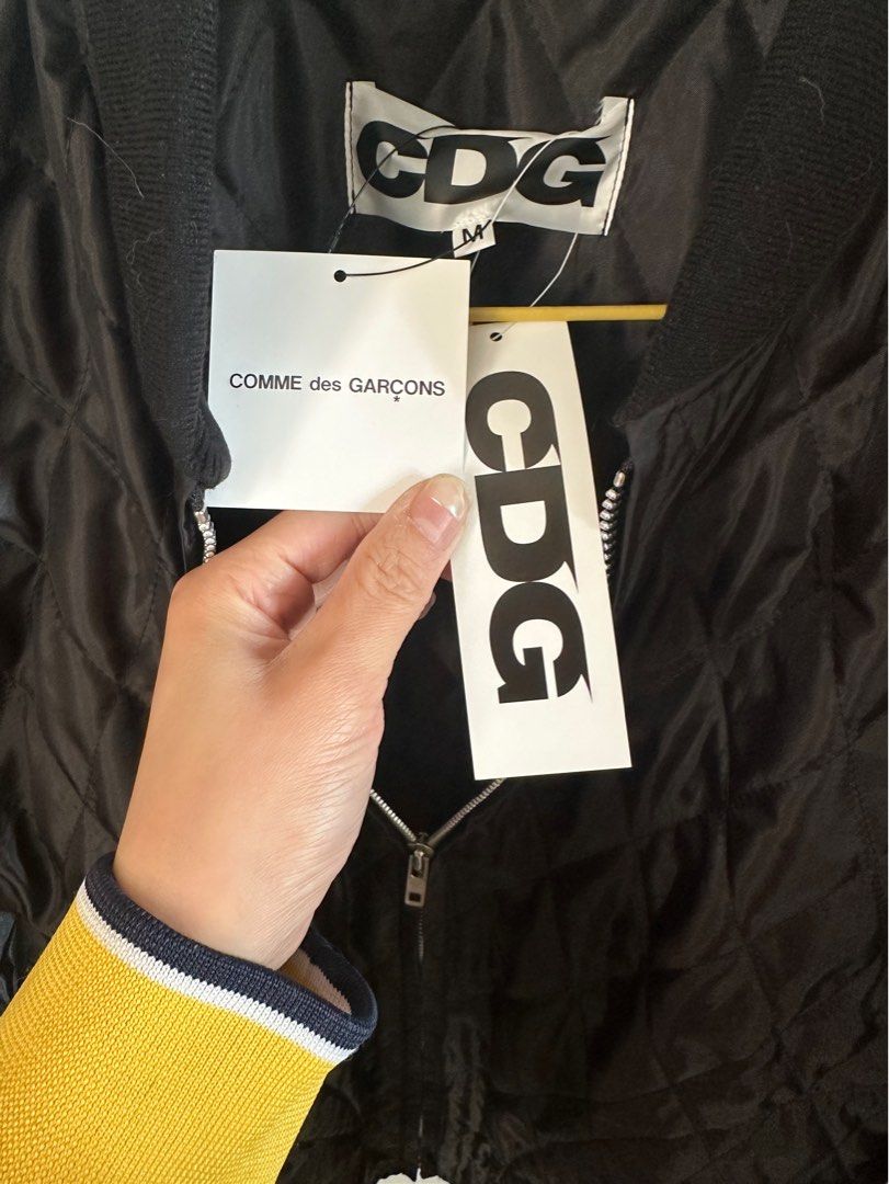 Quilted Cdg Leather Jacket Comme Des Garcons Quilted Jacket 2018