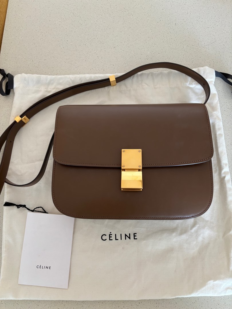 Celine medium classic box Tan