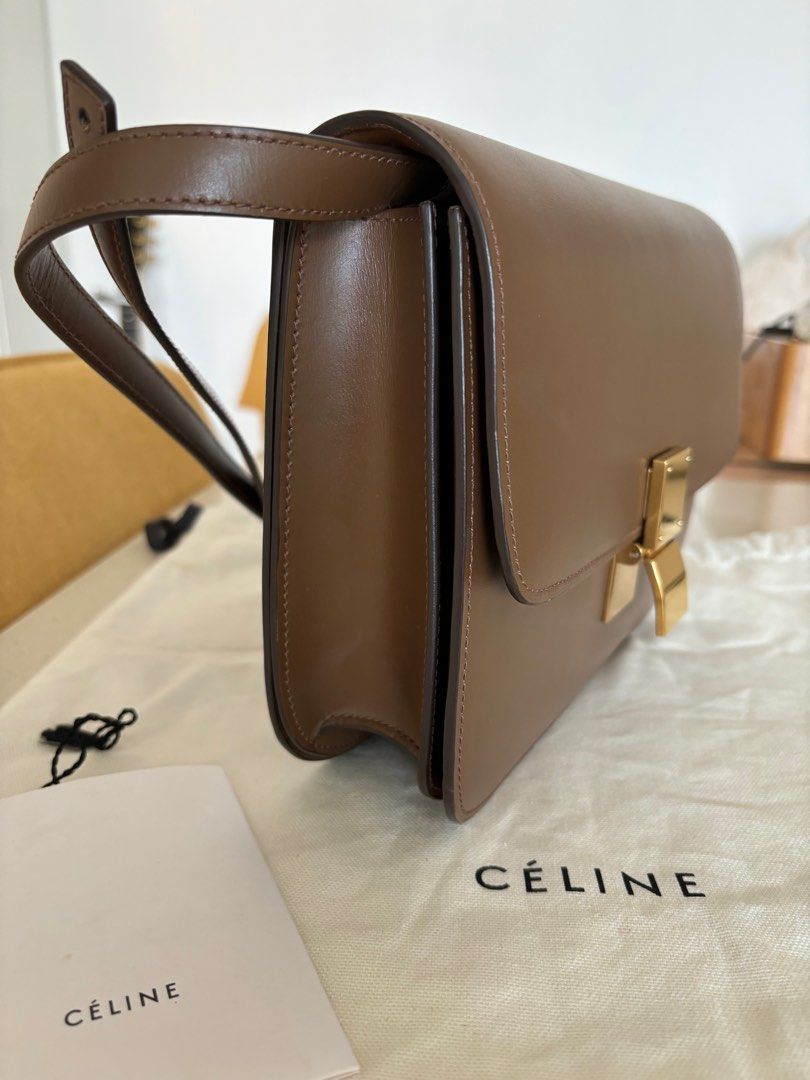 Celine medium classic box Tan
