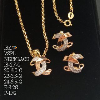 Cha.nel Sets Earrings & Necklace