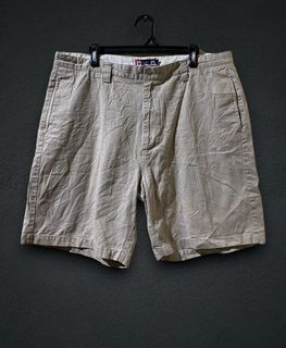 Chaps Men's Shorts Stretch Beige Tan Khaki | Golf Shorts Men's Bermuda Casual Solid Basic Plain Essential |  | Haven Trent‼️