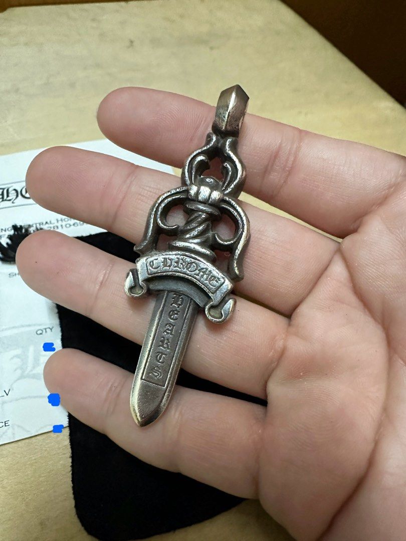 Chrome Hearts Large Dagger Pendant 匕首吊墜, 名牌, 飾物及配件