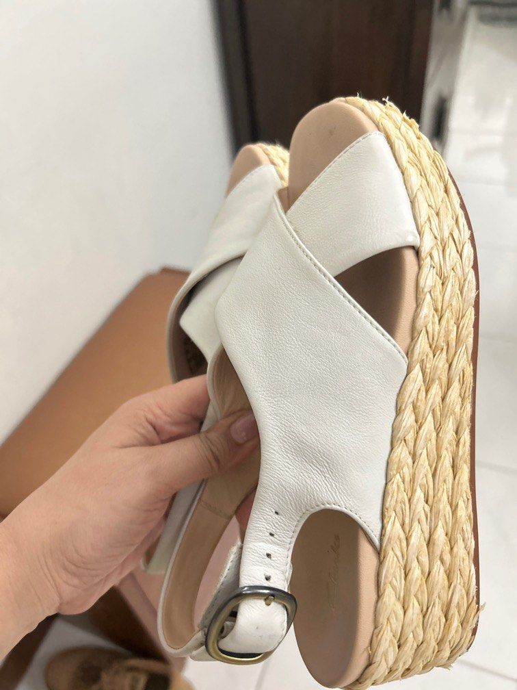 Wedge heel clarks sandals clearance