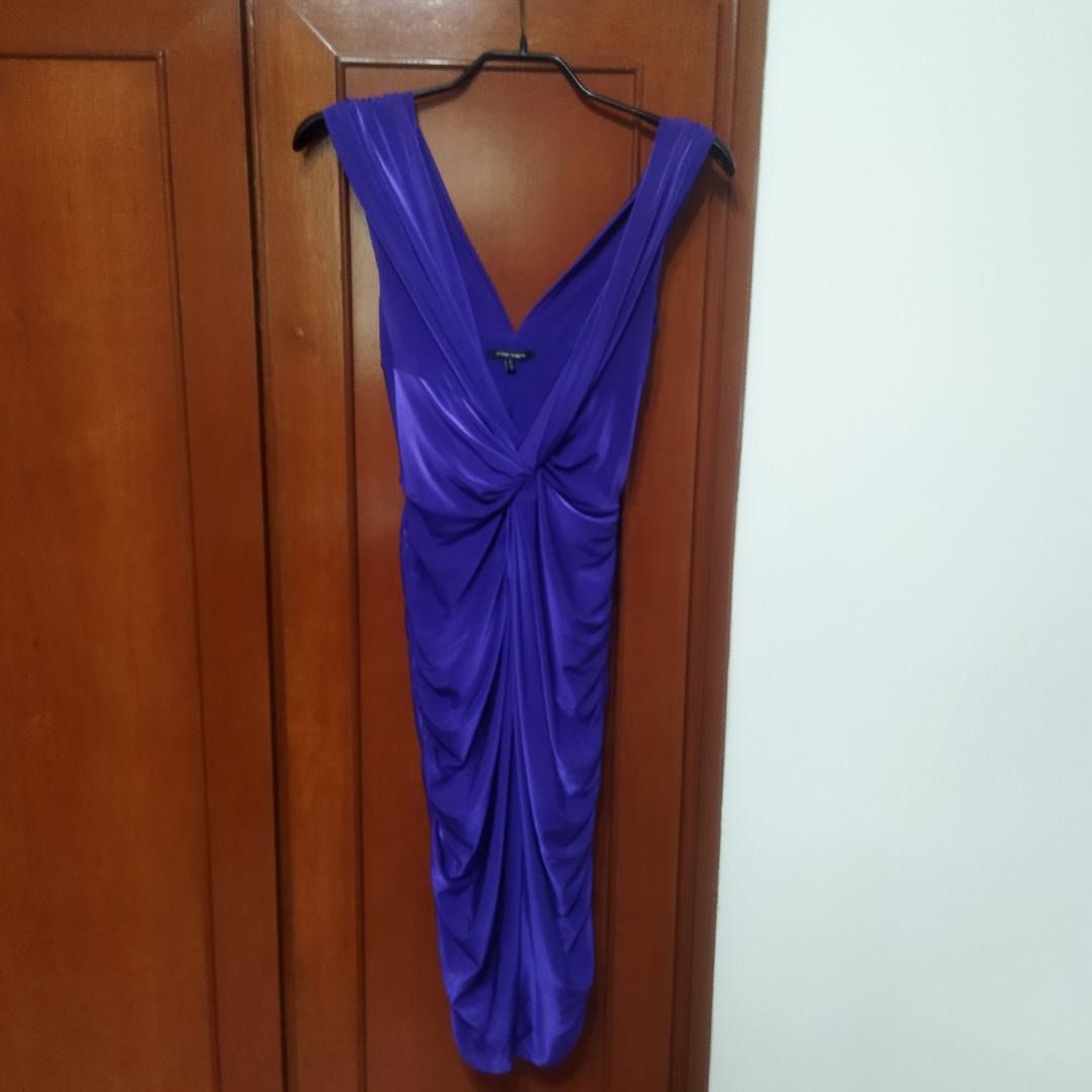 ronit zilkha silk dress Ronit Zilkha Vintage Midnight Blue Silk Devore Witchy Dress, 2000s  Zeus  Vintage