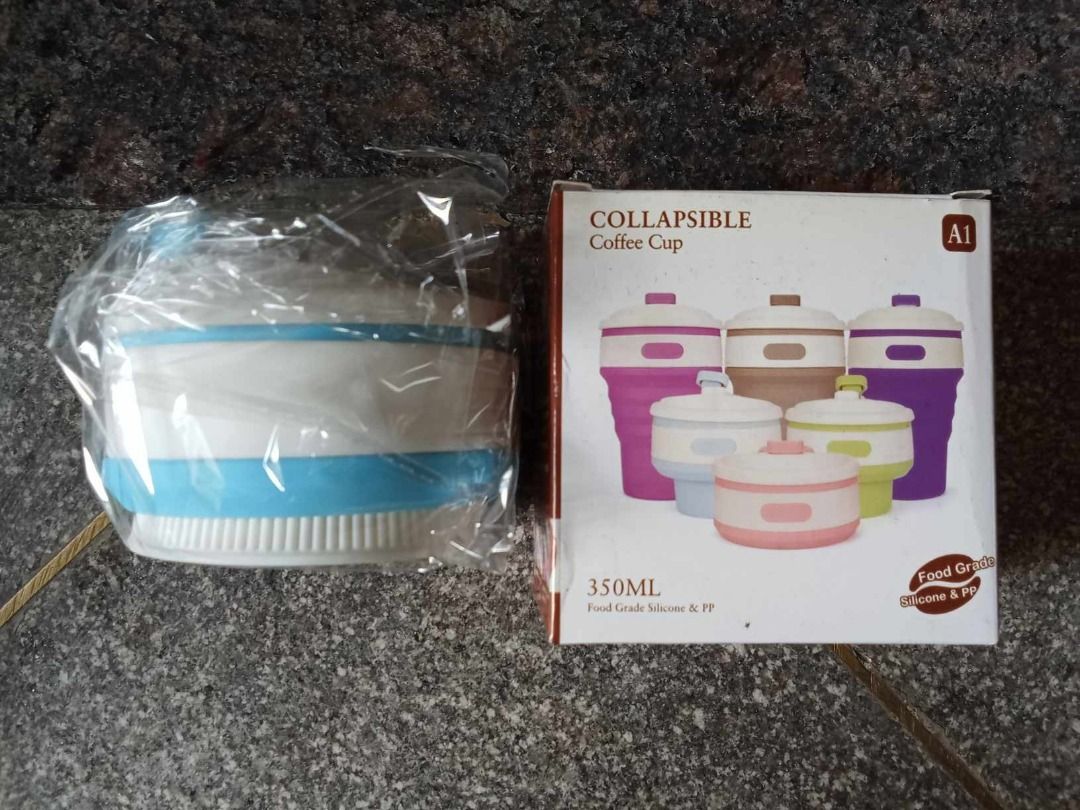 Collapsible Travel Cup 350ml (Category: Water Bottles & Tumblers) located in Quezon City. Submitted by magicgerry (Listing ID 1286193074, Image 2). Description: Collapsible Travel Cup 350ml (P190.00) > 350ml > Avail. in 6 colors > Collapsible.