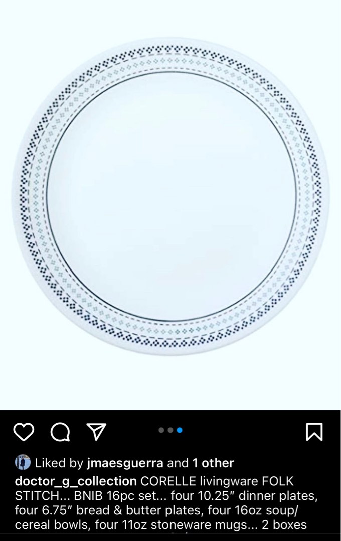Folk stitch deals corelle
