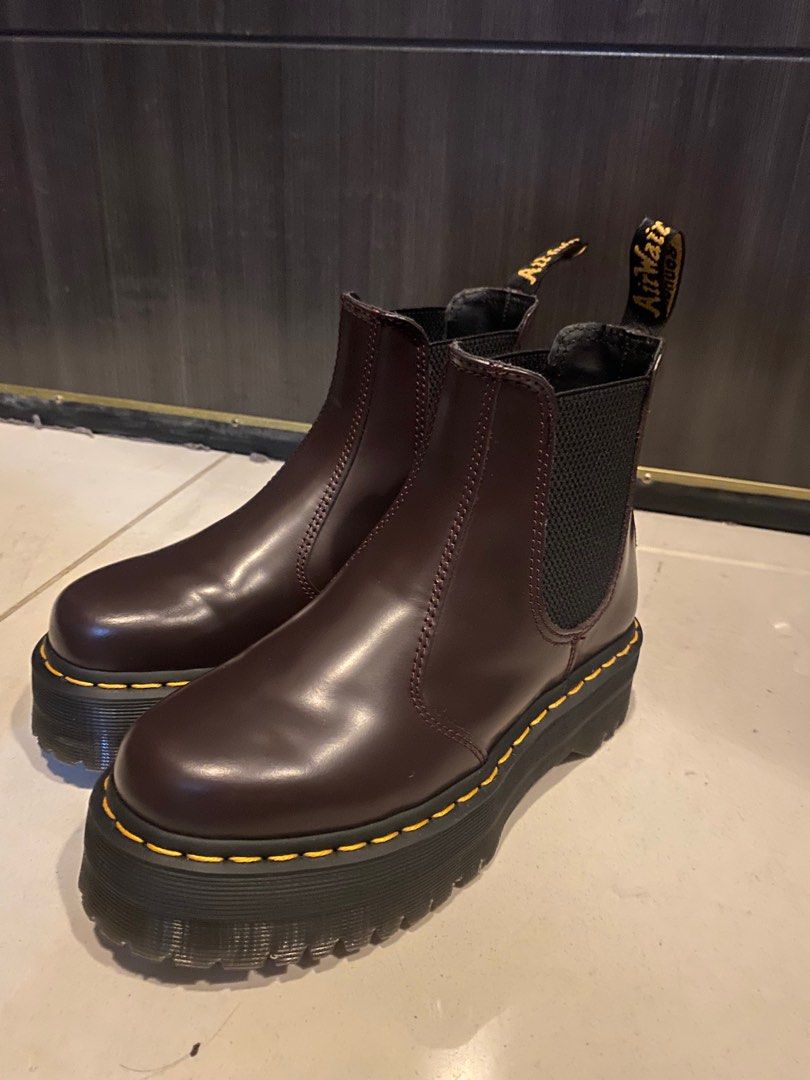Dr martens burgundy 2976 zip chelsea boots new arrivals