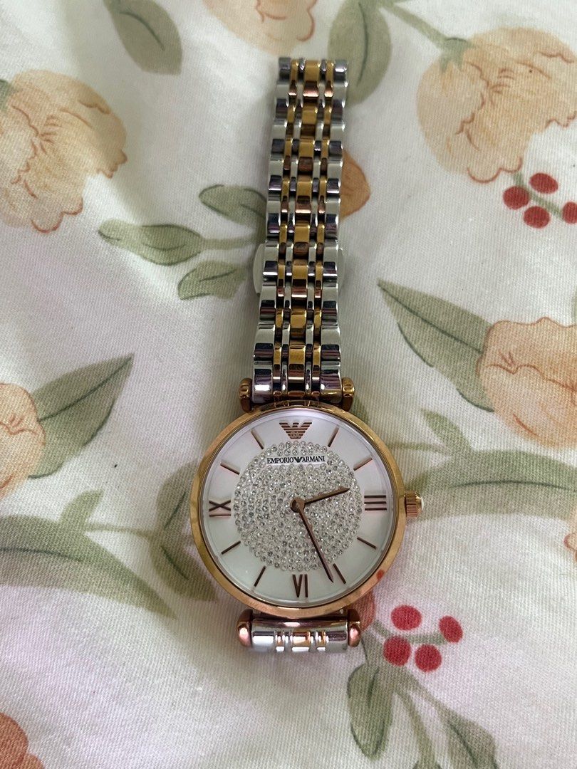 Buy Armani Exchange Smart Chronograph Gold Dial Ladies Watch AX4327 - Armani  Exchange - Watches Online at desertcartINDIA