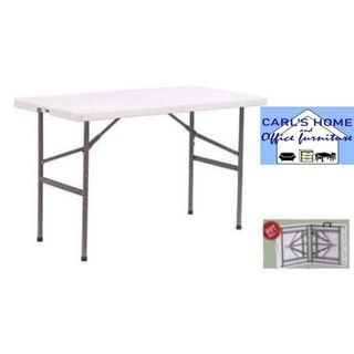 Folding Table,Indoor Outdoor Heavy Duty Portable Folding Square Plastic Dining Table w/Handle, Lock for Picnic, Party, Camping
Foldable white table