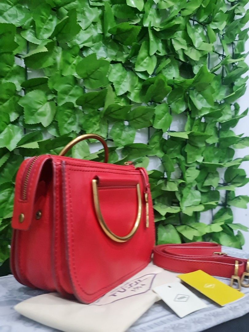 Fossil Ryder Mini Satchel Poppy Red