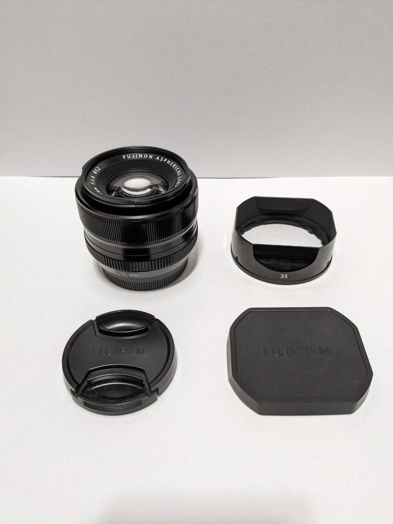 FUJINON LENS XF35mmF1.4 R （少用，日本製，原包裝）, 攝影器材, 鏡頭
