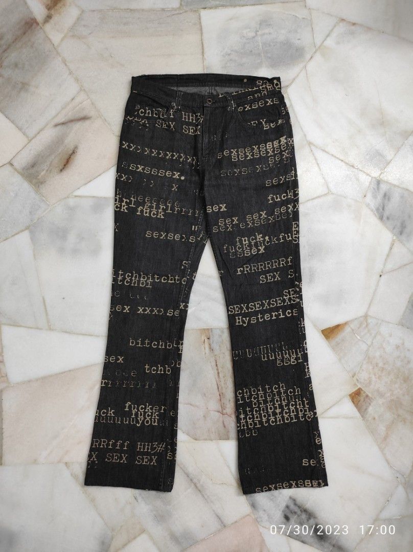 Hysteric Glamour Sex Fuck Denim