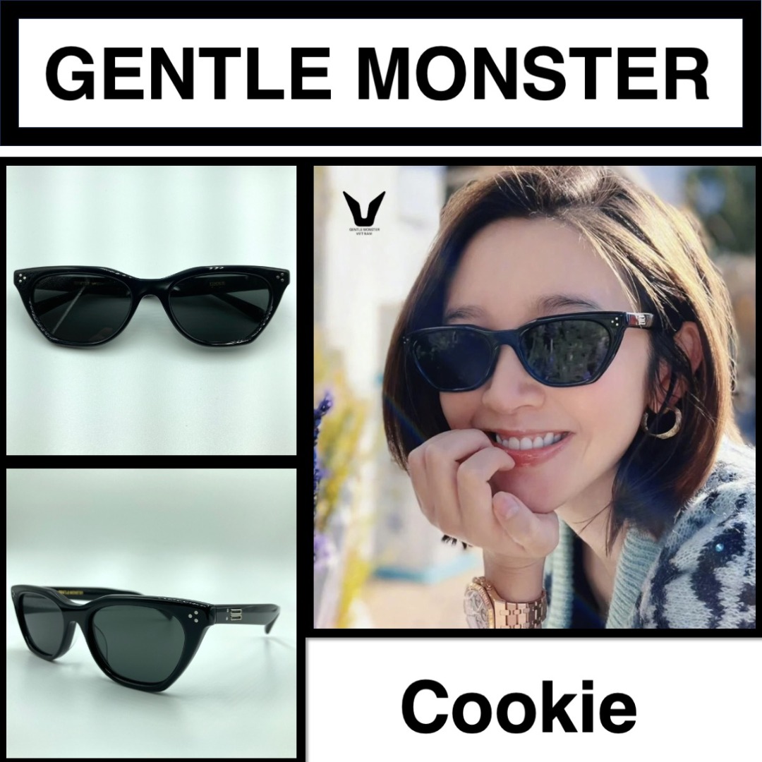 Gentle Monster Cookie (Black) Sunglasses, Women's Fashion