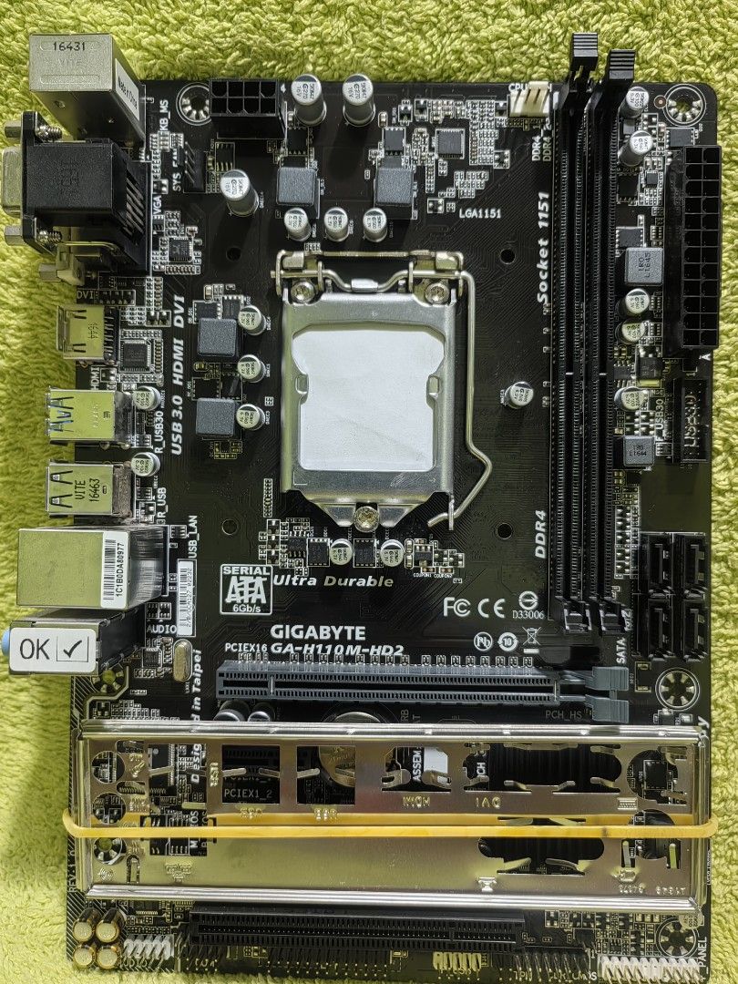 Gigabyte H110M-HD2 1151 6&7gen (Category: Computer Parts) located in Taguig. Submitted by j.pc_2022 (Listing ID 1286271870, Image 1). Description: 📍 GIGABYTE H110M-HD2 LGA 1151 SOCKET MOTHERBOARD 📍100% GOOD CONDITION 📍100% WELL TESTED 📍WELL CLEAN 📍HIGH QUALITY ➡️We accept [COD] within METRO MLA. PAYMENT AND SHIPPING OPTIONS ➡️We accept Gcash paymenT ➡️SHIPPING FEE WILL BE SHOULDERED BY COSTUMER 👇👇👇 Note: Compatibility is USERS Responsibil