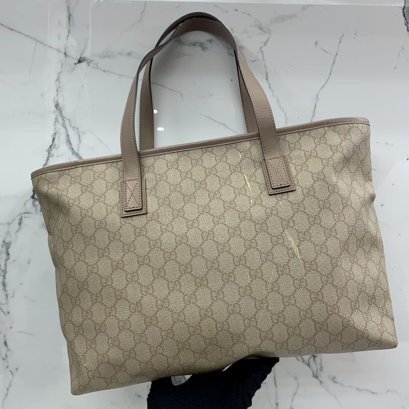 GUCCI 211137 GG PINK PVC SHOULDER BAG 247003480 WE