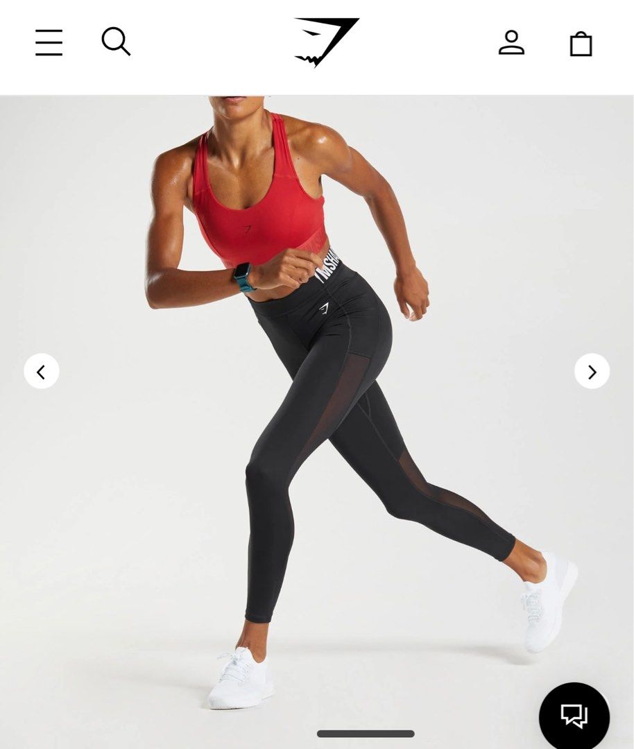 Gymshark Training Brandmark Leggings - Black, Women's Fashion, Activewear  on Carousell