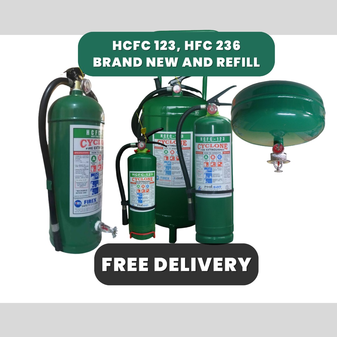 Hcfc 123 Hfc 23 Fa Fire Extinguisher Brand New Refill Furniture Home