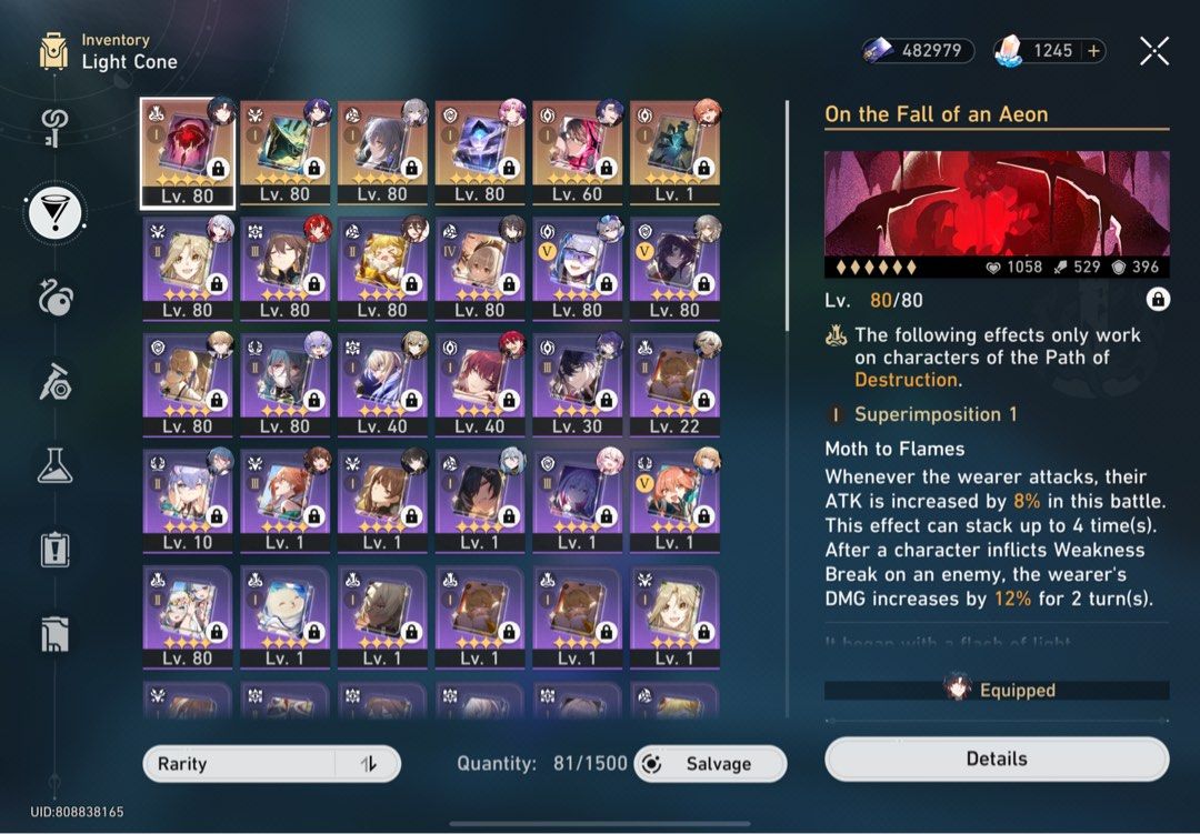 NEGOTIABLE Honkai Starrail BRONYA RATIO BAILU BLADE GEPARD FU XUAN RUAN ...