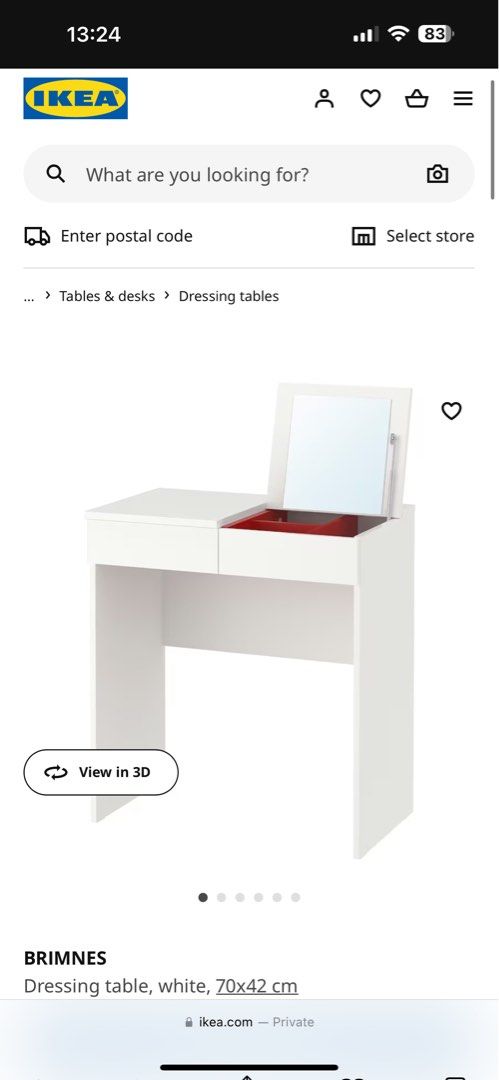 Brimnes makeup table cheap