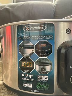 Imarflex Digital Slow Cooker (Stainless Body) ISC-600DS