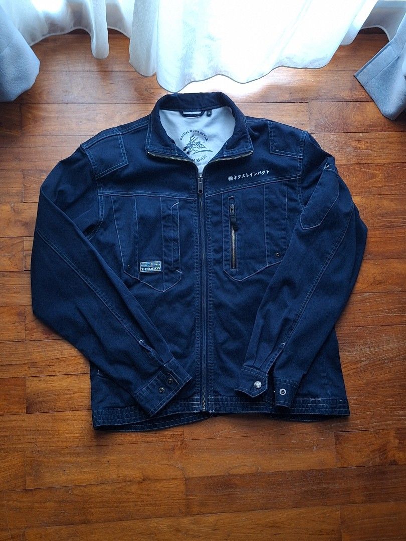 Japanese work wear thick jacket