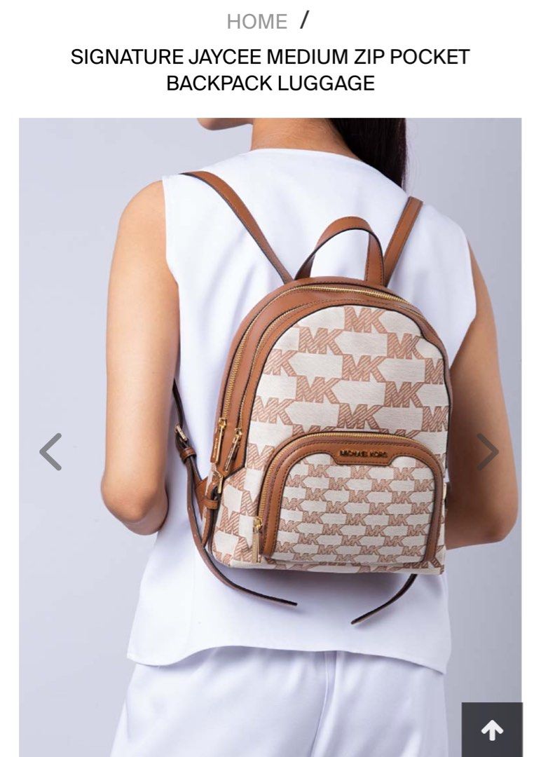Jaycee Michael Kors Backpack in medium size Luxury Bags Wallets on Carousell