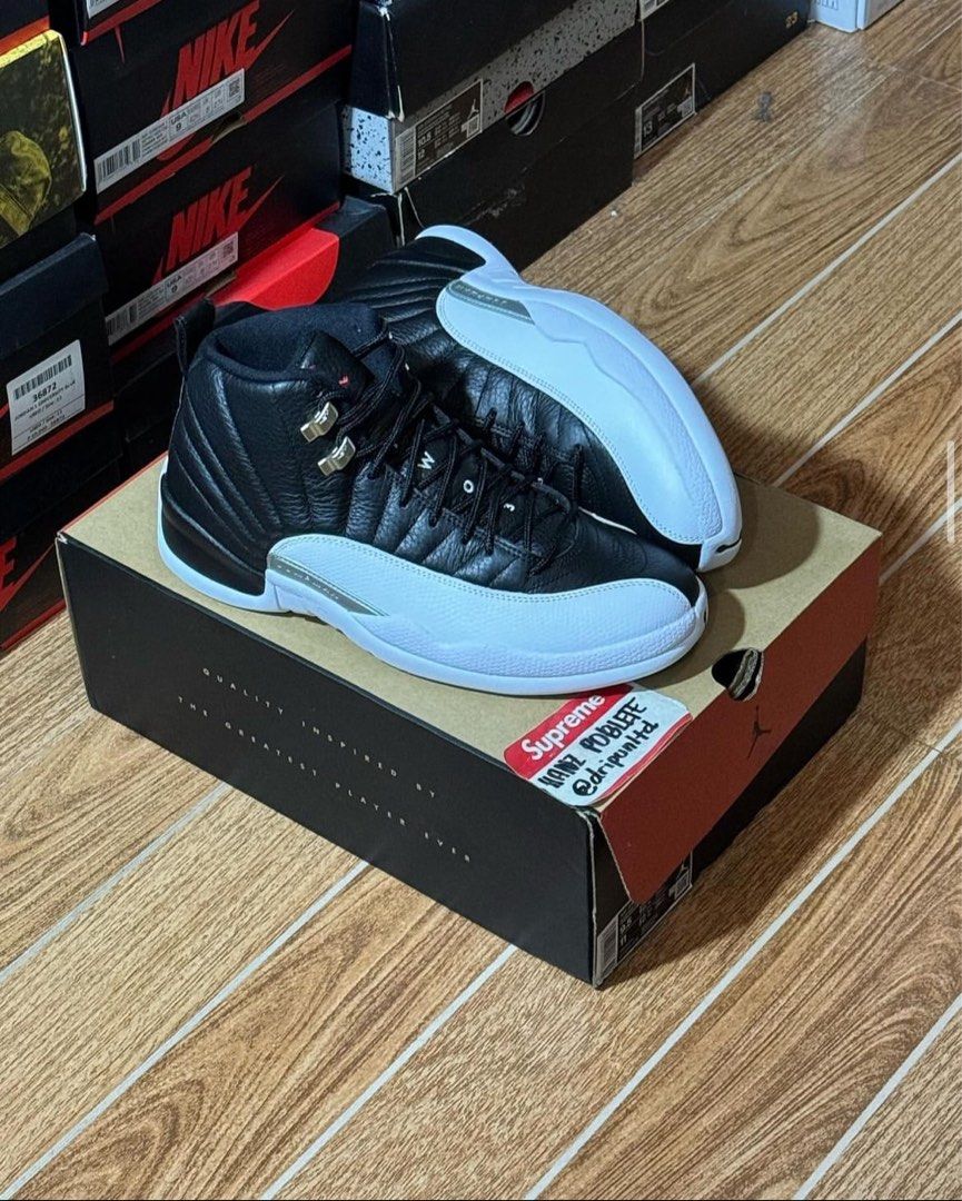 jordan 12 playoffs (Category: Sneakers) located in Mandaluyong City. Submitted by dripunltd (Listing ID 1286298972, Image 1). Description: jordan 12 playoffs size 9.5 brand new 10,500 ig:@dripunltd.
