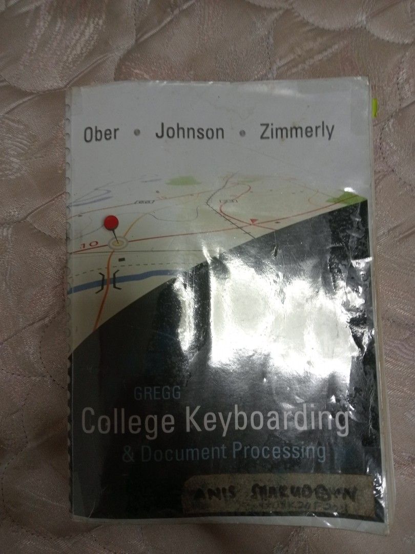 Keyboarding & Document Processin (Category: Computer Keyboard) located in Shah Alam. Submitted by nnishpreloved (Listing ID 1286262471, Image 1). Description: Used for 3 semesters. For those who take this subject..