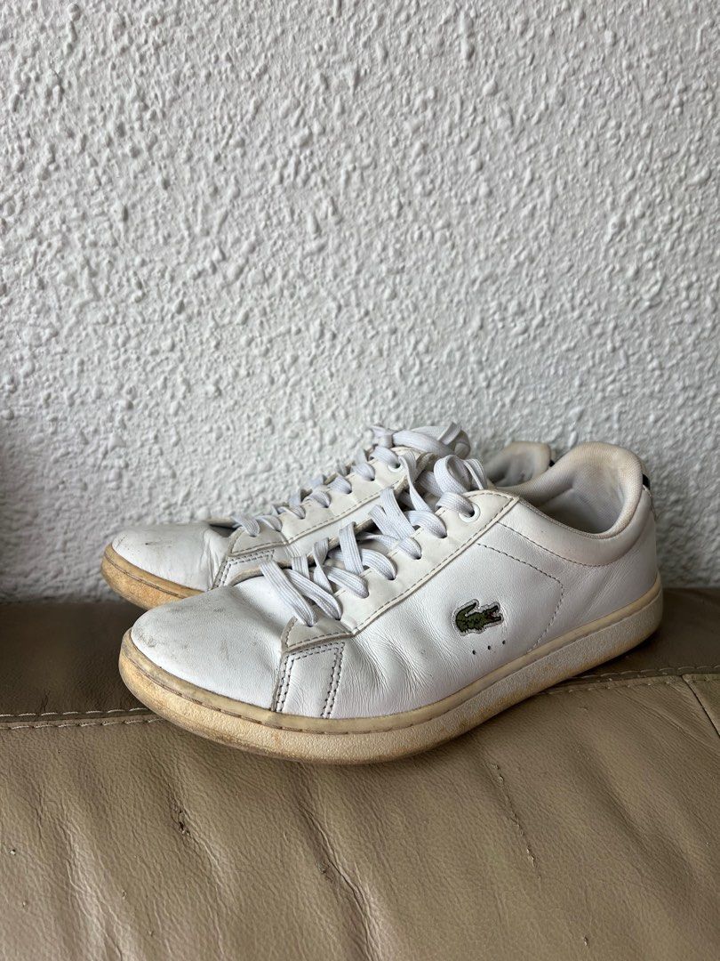 White lacoste pumps store