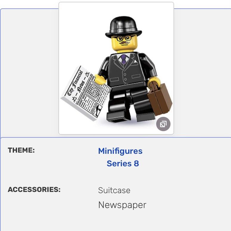 LEGO CMF SERIES 8 BUSINESSMAN Hobbies Toys Toys Games on Carousell