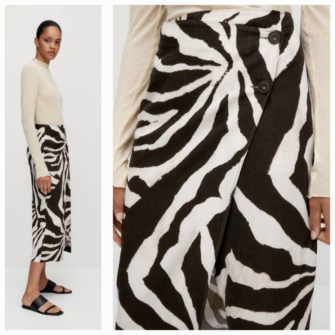 Massimo dutti zebra dress top