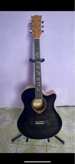 Mavey Baybayin 08 Acoustic Guitar with Built-in Preamp Tuner KLT10B and Baybayin Inlay (Musika Pilipino)