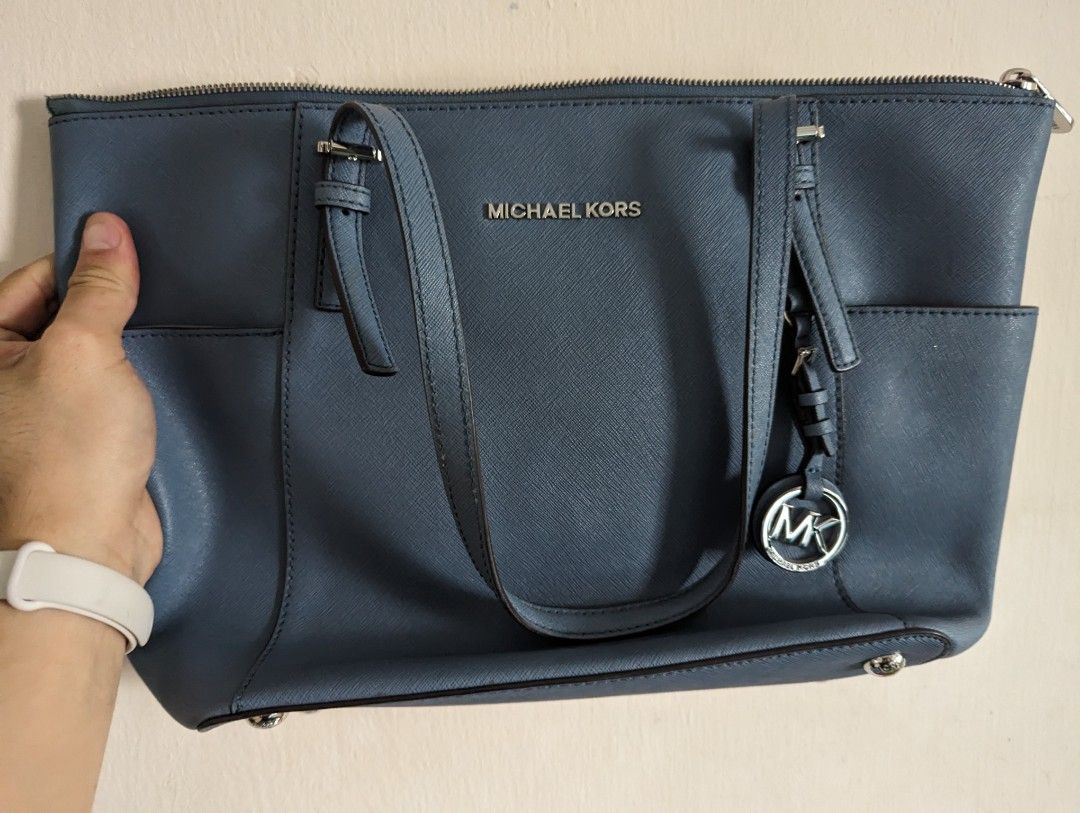 Michael Kors Women's Fulton Leather Vanilla White Gold Chain Hand Bag Purse  | eBay
