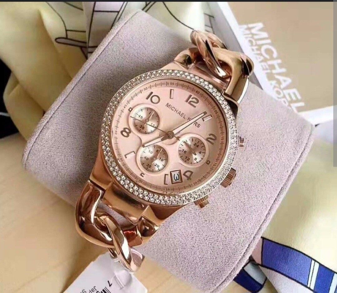 Gold mk hot sale womens watch