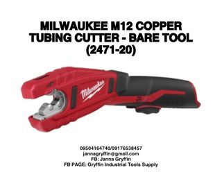 MILWAUKEE M12 COPPER TUBING CUTTER - BARE TOOL (2471-20)