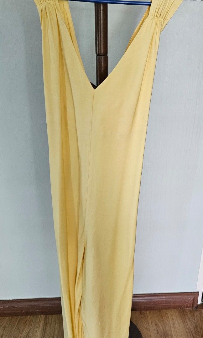 YELLOW FLOWY JUMPSUIT