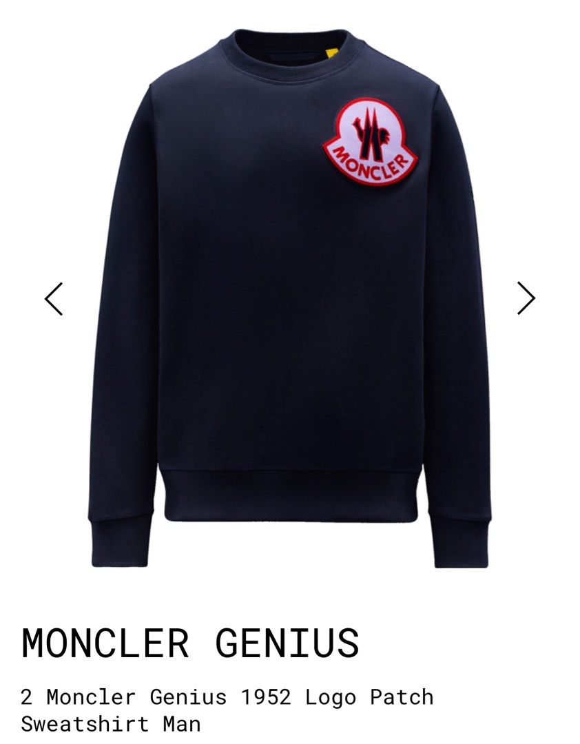 Moncler crew neck sweatshirt on sale