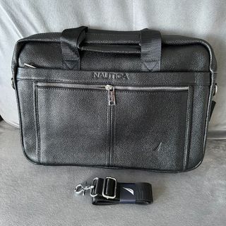 Nautica Laptop Bag Leather Black BRAND NEW