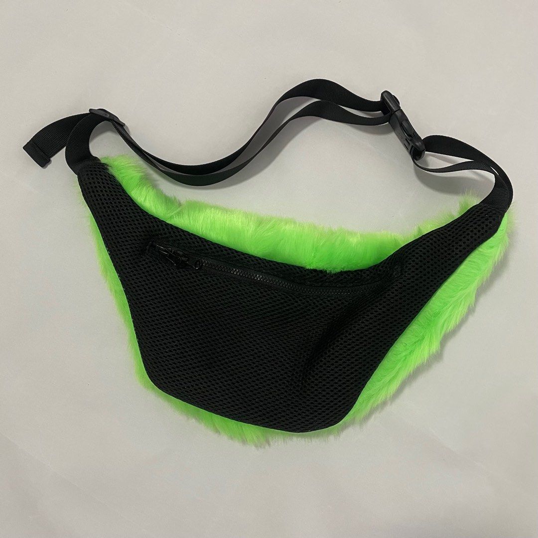 Neon Green Fur Bum bag Fanny pack Waist pack Women s Fashion